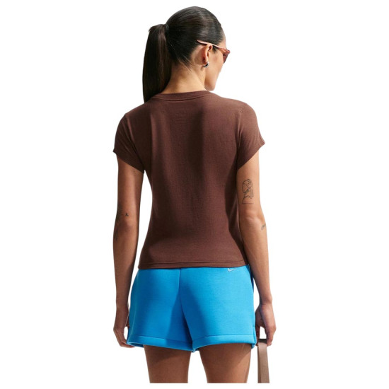 Nike Γυναικεία κοντομάνικη μπλούζα Sportswear Chill Knit Cropped T-Shirt